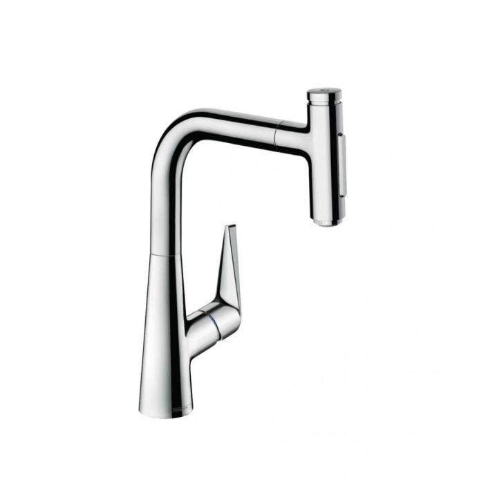 Кухонный смеситель, однорычажный, 220, с вытяжным душем, 2jet Hansgrohe 72824000 - 0