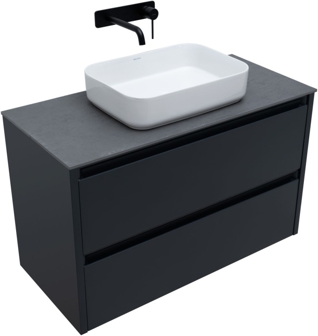 Тумба под раковину Allen Brau Fantasy 100 черный матовый 1.11003.AM - 2