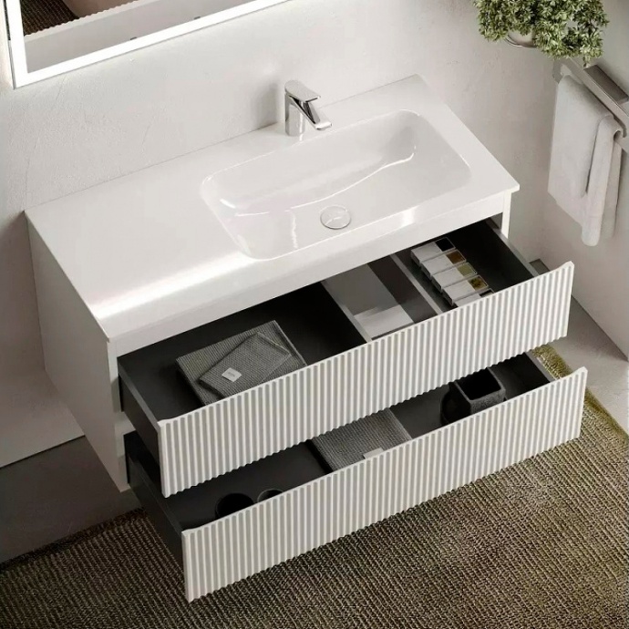 Тумба под раковину Sancos Snob R правая 99х44 белая SNR100RW - 2