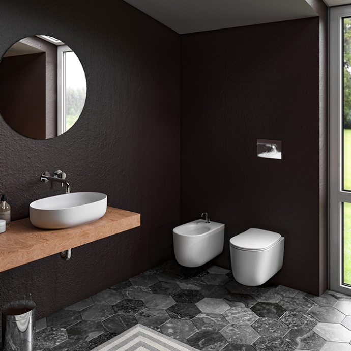 Kerasan Nolita Раковина накладная 60х40 см, без отв под смеситель, цвет белый матовый 534330 - 1