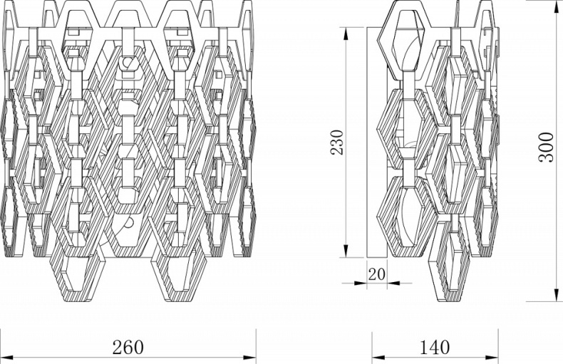 Накладной светильник Maytoni Tissage MOD490WL-02G - 2