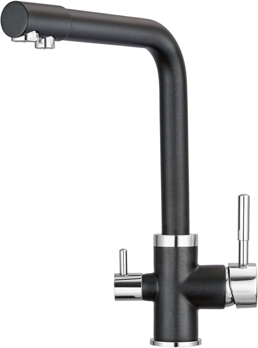 Смеситель Granula GR-2015 шварц, для кухонной мойки - 0