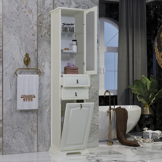 Шкаф-пенал Opadiris Риспекто 40 правый слоновая кость 00-00005837 - 2