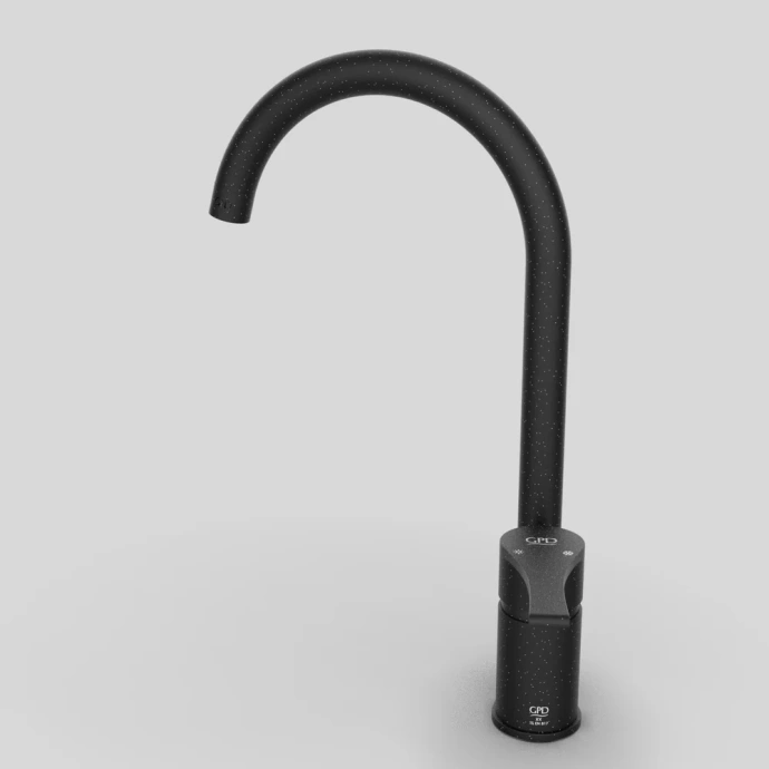 Смеситель для кухни GPD Atros черный матовый MTE65-SG - 3