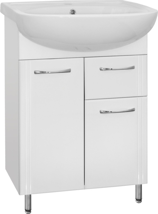 Тумба с раковиной Style Line Эко Стандарт №11 61 белая - 6