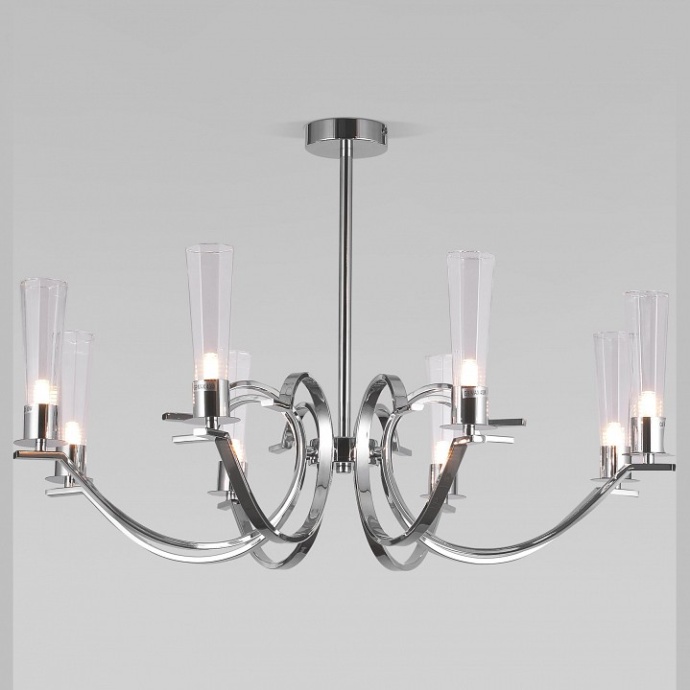 Люстра на штанге Eurosvet Rosher 60141/8 хром - 0