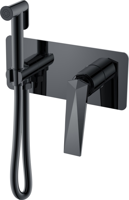 Гигиенический душ Boheme Venturo 377-SGM со смесителем shine gun metall - 0