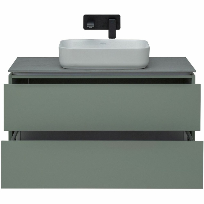 Тумба под раковину Allen Brau Infinity 100 серо - зеленый матовый 1.21003.CGM - 4