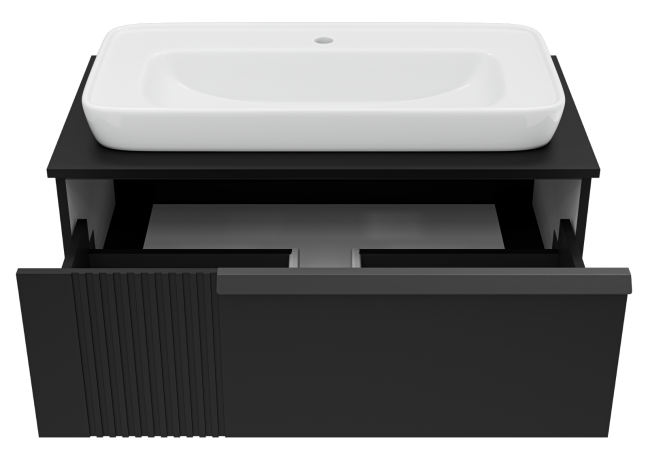 Тумба под раковину Brevita Savoy 90 черный  SAV-09090-0301Я - 2