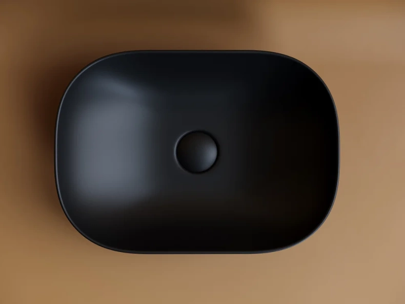 Раковина накладная Ceramica Nova Element 45.5х32.5 черная матовая CN6009MB - 2