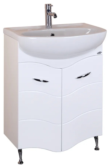 Тумба с раковиной Onika Лайн 60 белый - 0