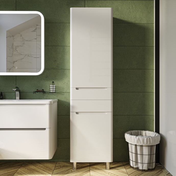 Шкаф-пенал STWORKI Монтре 190 белый Мон.04.190/N/W - 0