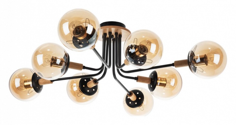 Потолочная люстра Arte Lamp Oxford A2716PL-8BK - 0