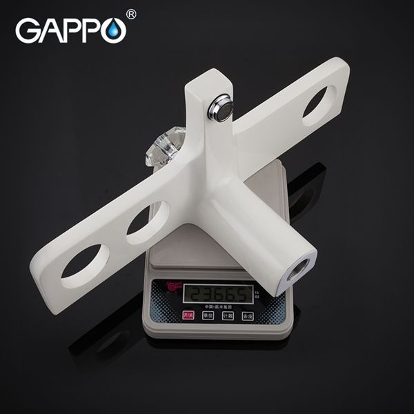 Смеситель для раковины Gappo белый G1096-8 - 5