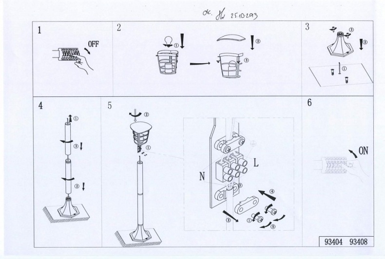 Наземный низкий светильник Eglo ПРОМО Aloria 93408 - 1