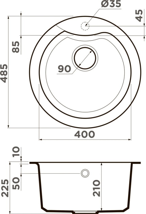Мойка кухонная Omoikiri Yasugata leningrad grey  4993547 - 1