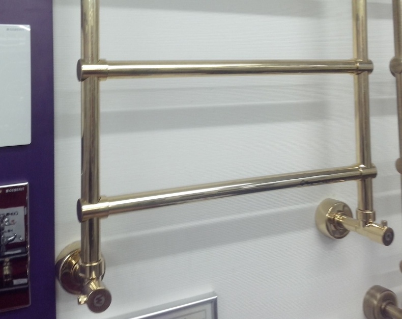 Полотенцесушитель водяной Margaroli Sole 442-4 золото 4424704GON - 2