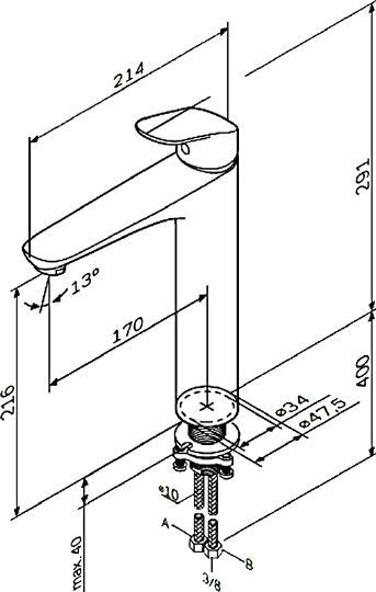 Смеситель AM.PM Like F8092000 для раковины - 7