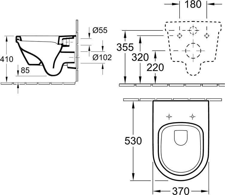 Унитаз подвесной Villeroy & Boch Omnia Architectura 5684 H101 alpin 5684H101 - 5