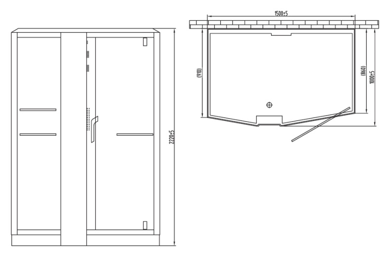 Душевая кабина Orans SR-89102LS White (1500x1000x2200) 89102LW - 1
