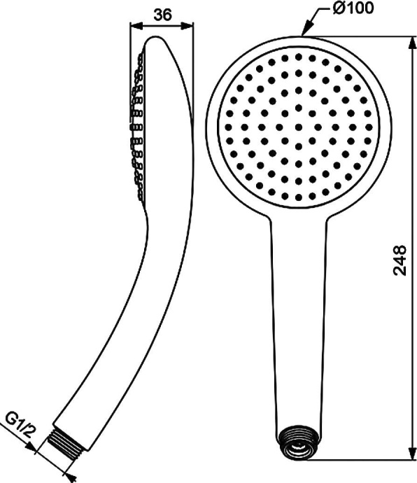 Душевая лейка Vidima Fresh  BA209AA - 1