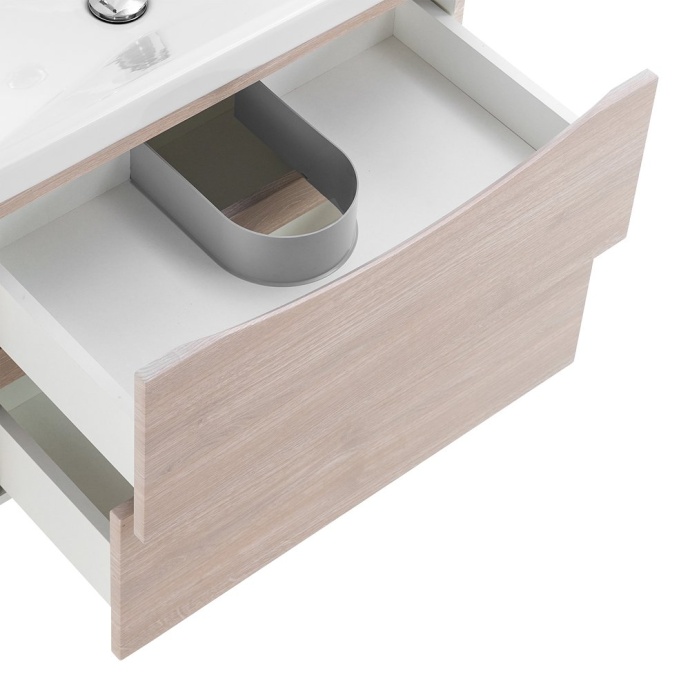 Тумба с раковиной Belbagno Marino-Cer 60 светлое дерево - 7