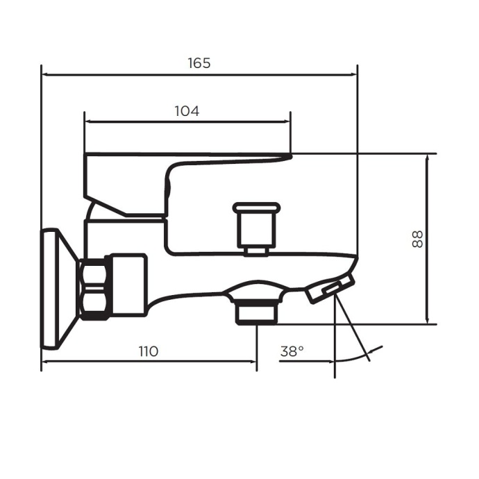 D4011000 Prime new cмеситель для ванны и  душа - 2