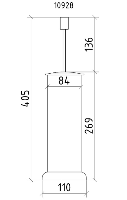 Ершик для унитаза напольный Boheme Royal Cristal хром 10928-CR-B - 2