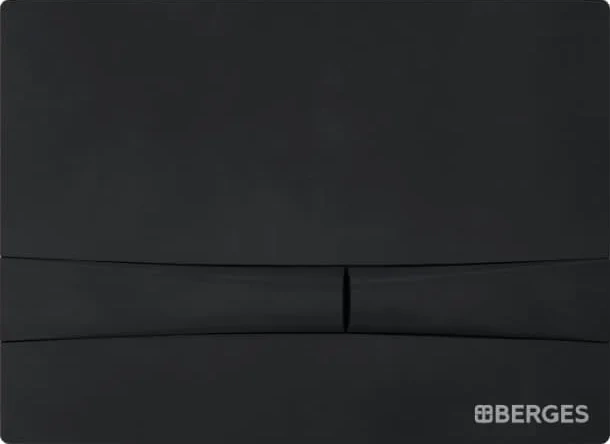 Система инсталляции для унитазов Berges Wasserhaus Novum 040255 с кнопкой смыва, черная - 4