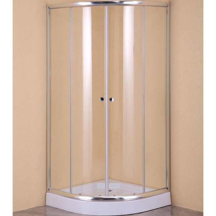 Душевой уголок Agger A03 80х80 хром с поддоном A01-080TCR - 0