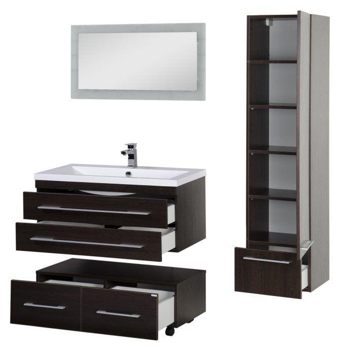 Тумба Aquanet Нота 100 подкатная венге 00170750 - 20