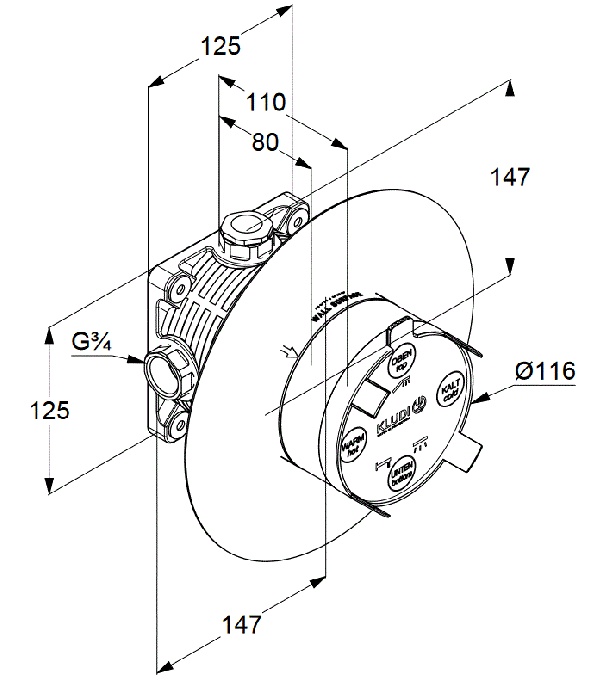 Душевой комплект Kludi Ameo 7 в 1 419300575	 416400575 - 2