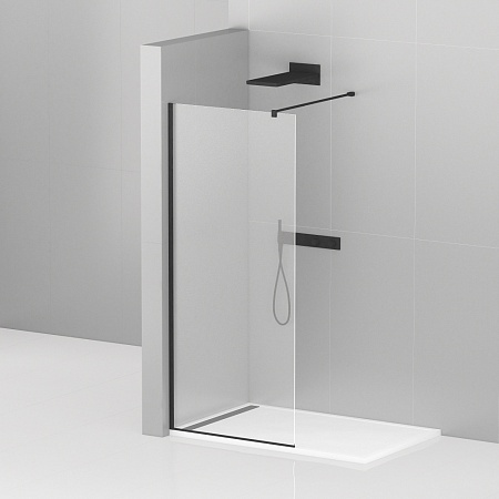 Душевая перегородка Cezares Liberta 95 черный  LIBERTA-L-1-95-120-C-NERO - 0