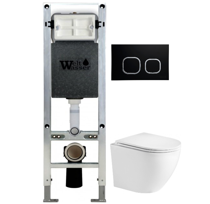 Комплект Weltwasser AMBERG 350 ST + MERZBACH 004 MT-WT + AMBERG RD-BL  10000006559 - 0