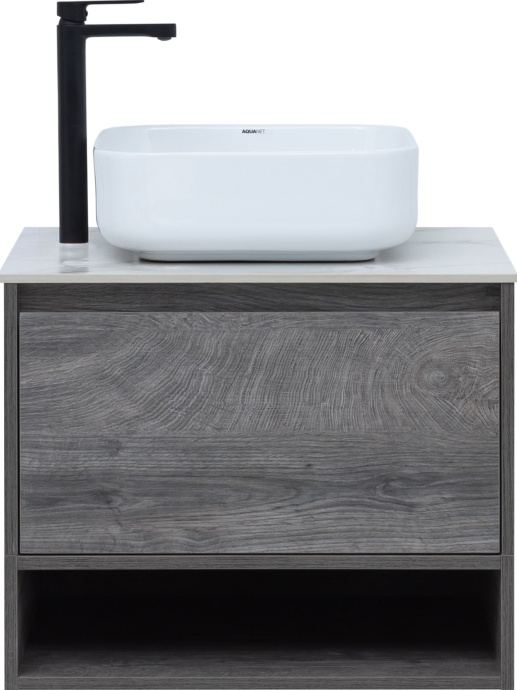 Тумба с раковиной STWORKI Карлстад 60 дуб рошелье, монте тиберио, с отверстием под смеситель в столешнице 425095 - 4