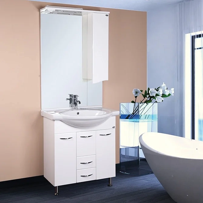 Комплект мебели Onika Моника 75 с бельевой корзиной белый  - 0