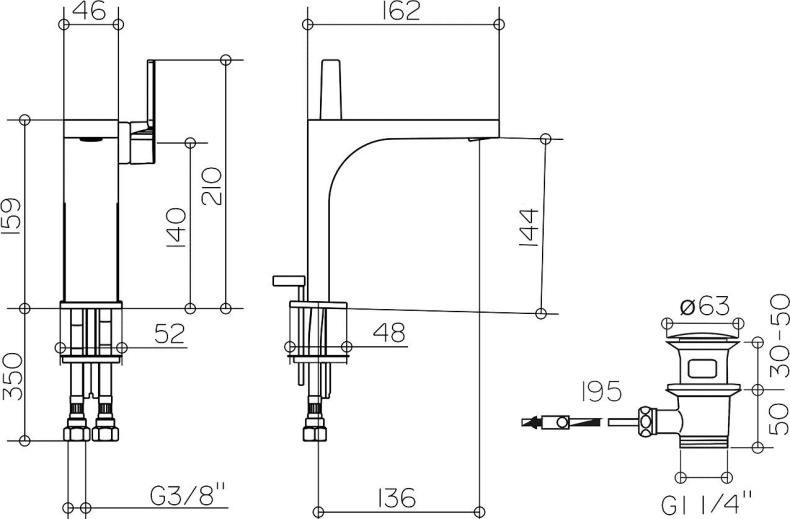 Смеситель Keuco Edition 11 51102 010000 для раковины 51102010000 - 9