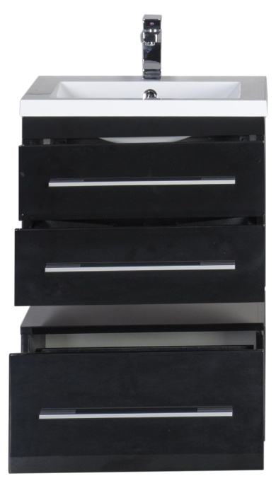 Тумба Aquanet Нота 58 подкатная, черная 00170731 - 8