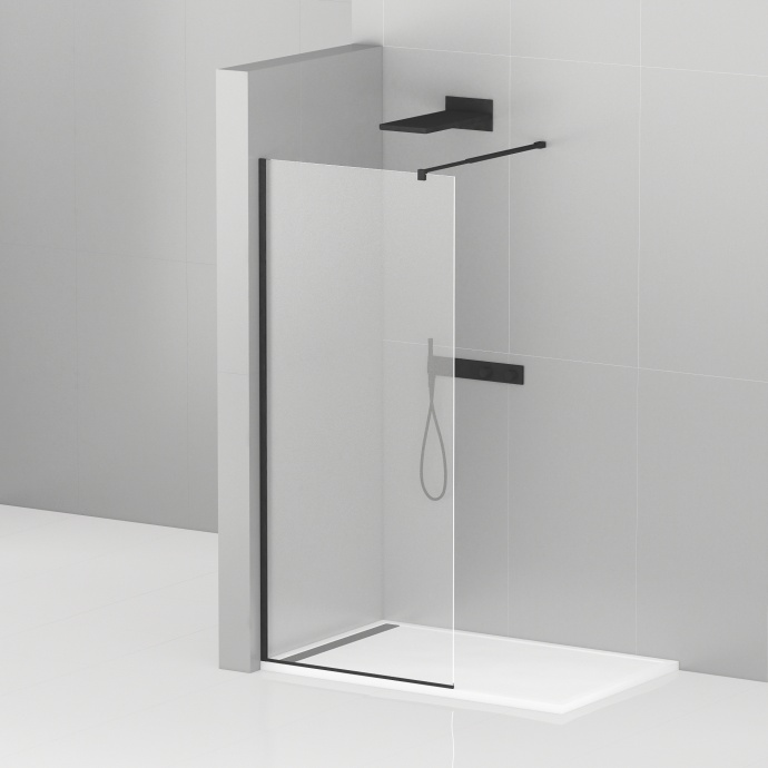 Душевая перегородка Cezares Liberta-L-1-85-C-NERO - 0