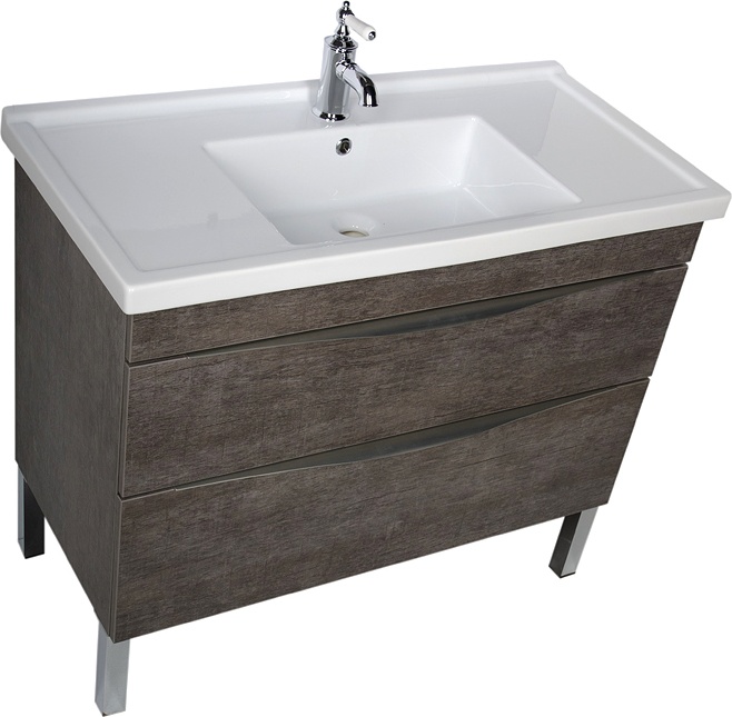 Тумба с раковиной Aquanet Эвора 100 дуб антик 183003 - 9