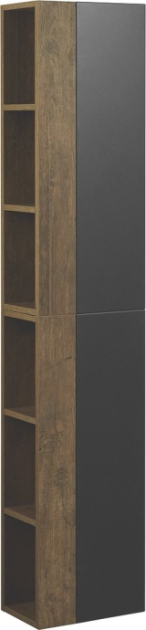 Шкаф подвесной Aquaton Терра 35 светлое дерево-серый 1A247503TEKA0 - 1