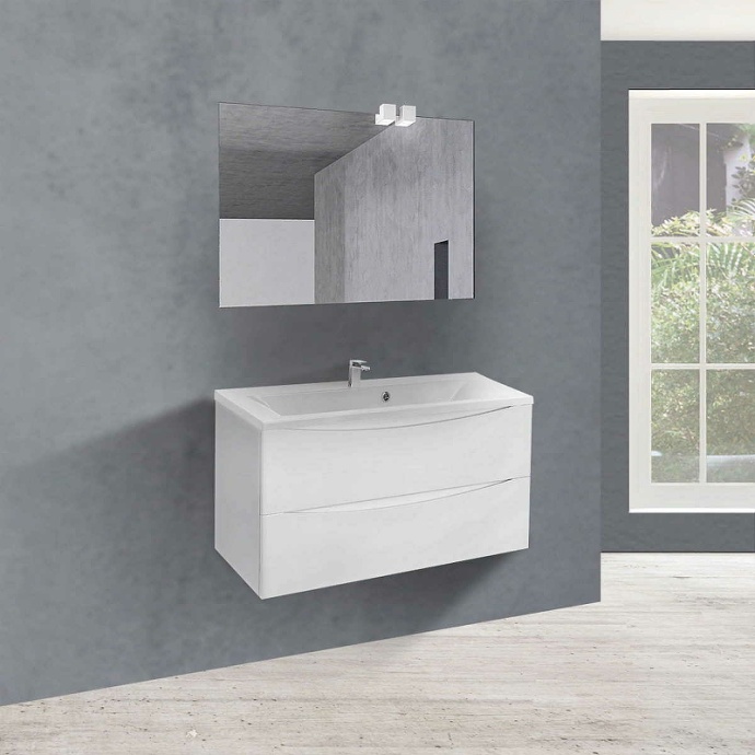 Тумба под раковину Vincea Mia 90 белая VMC-2MA900GW - 2