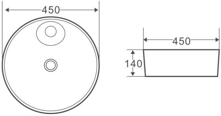 Рукомойник BelBagno BB1306 накладной - 2