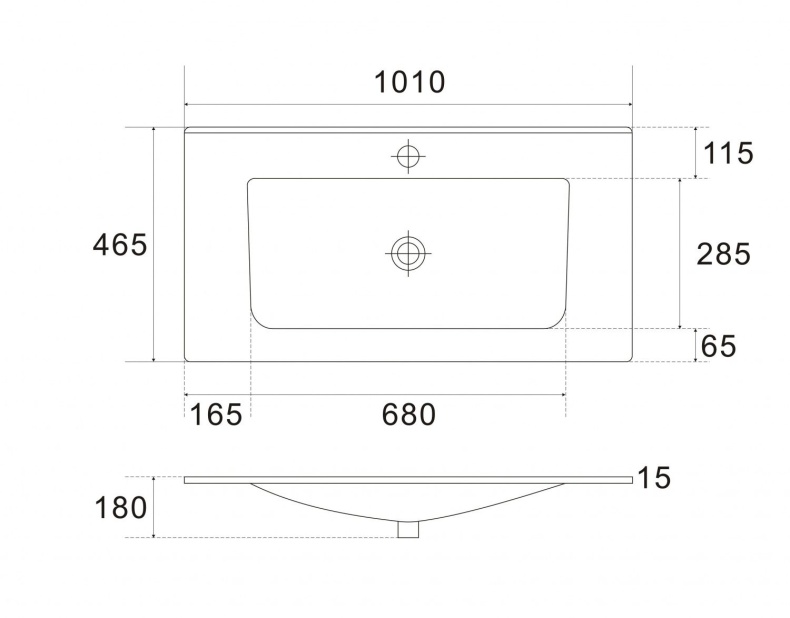Раковина керамическая AM7117-100 - 1