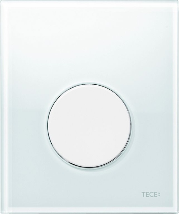 Кнопка смыва TECE Loop Urinal 9242650 белое стекло - 0