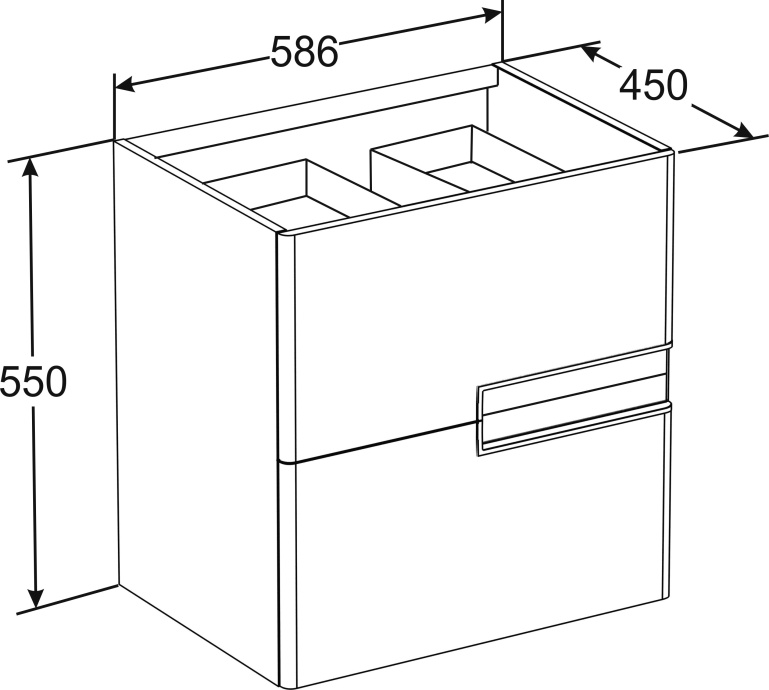 Тумба для комплекта Roca Victoria Nord Ice Edition 60 белая ZRU9302730 - 5