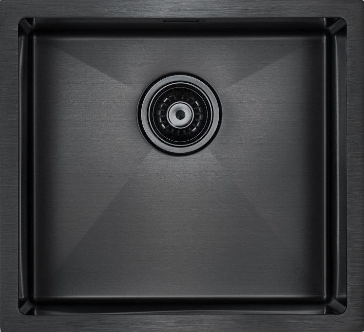 Мойка кухонная Paulmark Weser 48 темный хром  PM804844-GM - 0