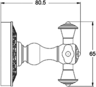 Душевая стойка Bronze de Luxe Royal  10121DR - 7