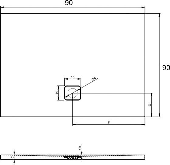 Поддон для душа Riho Basel 412 90 см D005017005 - 6