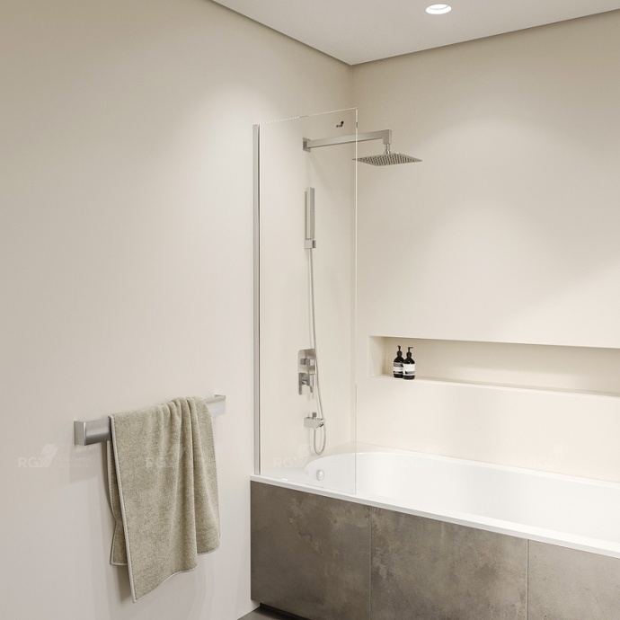 Шторка на ванну RGW Screens SC-056 50x150 профиль хром стекло прозрачное 351105650-11 - 2